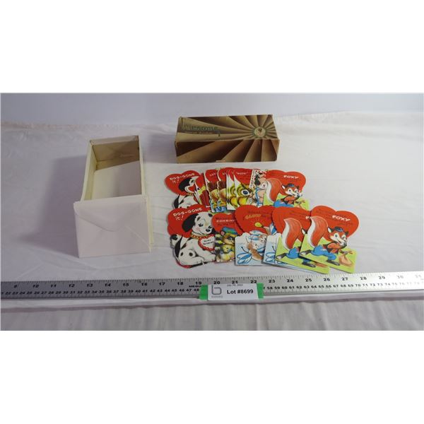 Box of Vintage Valentine Cards