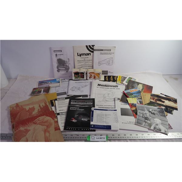 Misc Manuals, Postcards, and Disney Game Cards