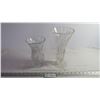 Image 1 : (2) Crystal Vases-large one has chips in base and top rim