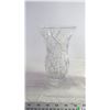 Image 4 : (2) Crystal Vases-large one has chips in base and top rim