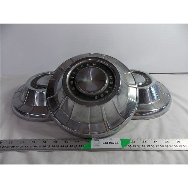 (3) American Motors Hubcaps