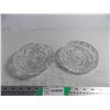 Image 1 : (2) Pinwheel Crystal Ashtrays