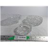 Image 1 : (3) Pinwheel Crystal Ashtrays