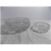 Image 4 : (3) Pinwheel Crystal Ashtrays