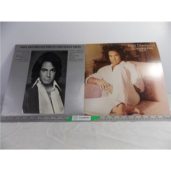 (2) Neil Diamond Greatest Hits Records