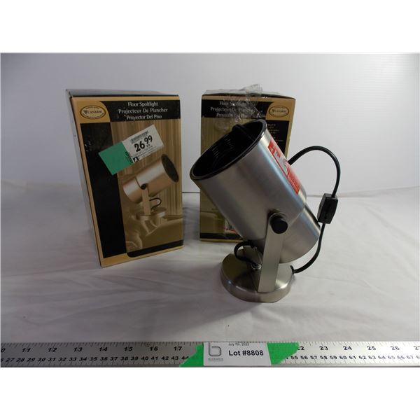 (2) Canarm Floor Spotlights