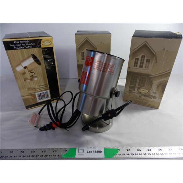 (3) Canarm Floor Spotlights