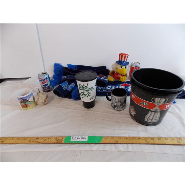 Grey cup Scarfs and Toronto blue jays merch