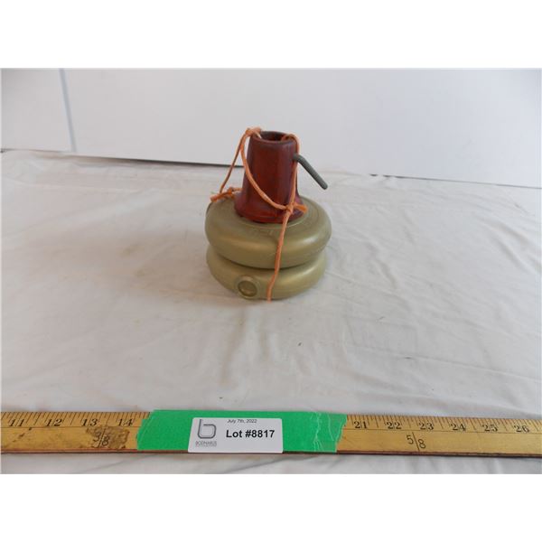 5lbs of weights with end clamp