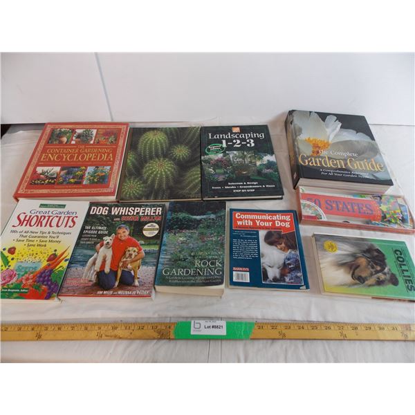 Gardening and dog training books