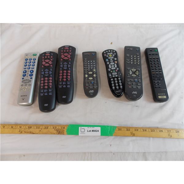 (7) assorted remote controls