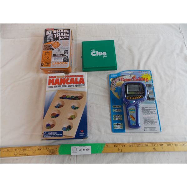 Fishing Handheld game and mancala game