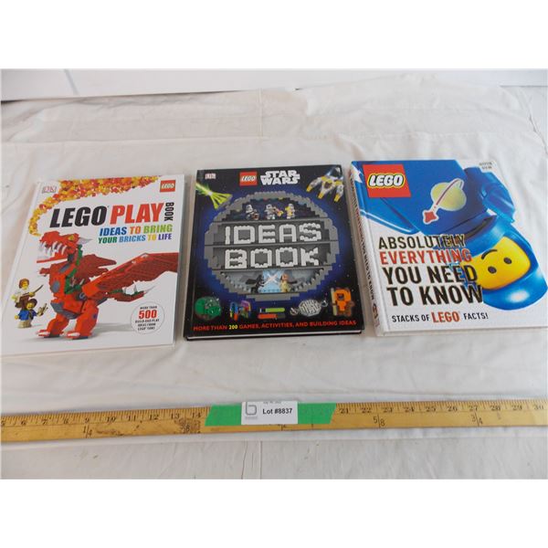 (3) various LEGO books