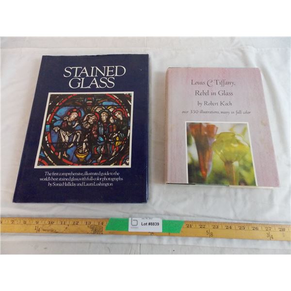 Stained glass and hollow form glass books