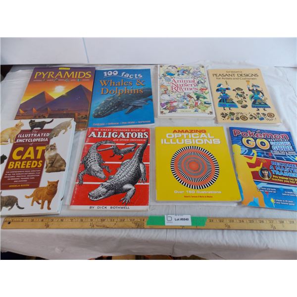 Animal books and Optical illusions book