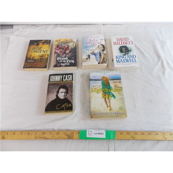 Johnny Cash biography and other various books