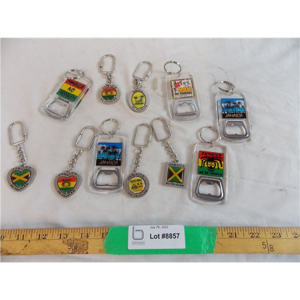 Assorted Jamaica key chains