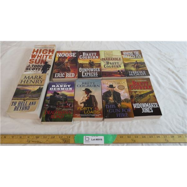 (10) Assorted cowboy books