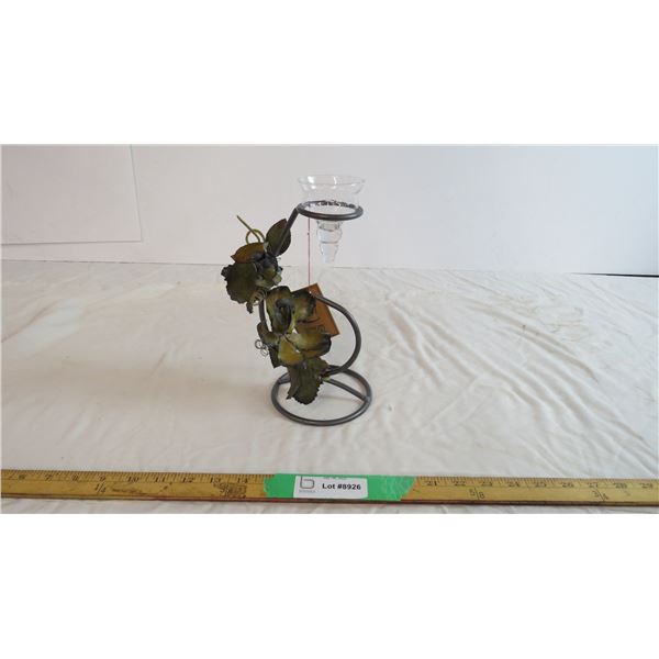 Metal Flower candle holder