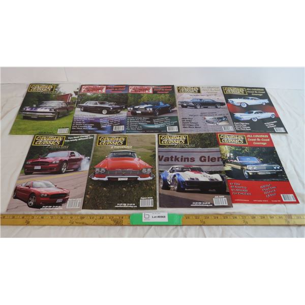 (9) Canadian Classics magazines