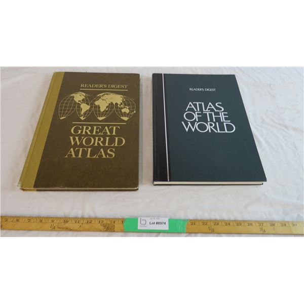 (2)Atlas of The World Readers Digest