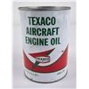 Image 1 : Texaco Aircraft Engine Oil Can Quart