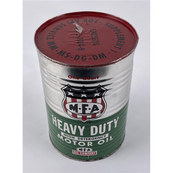 MFA Heavy Duty Motor Oil Quart Can