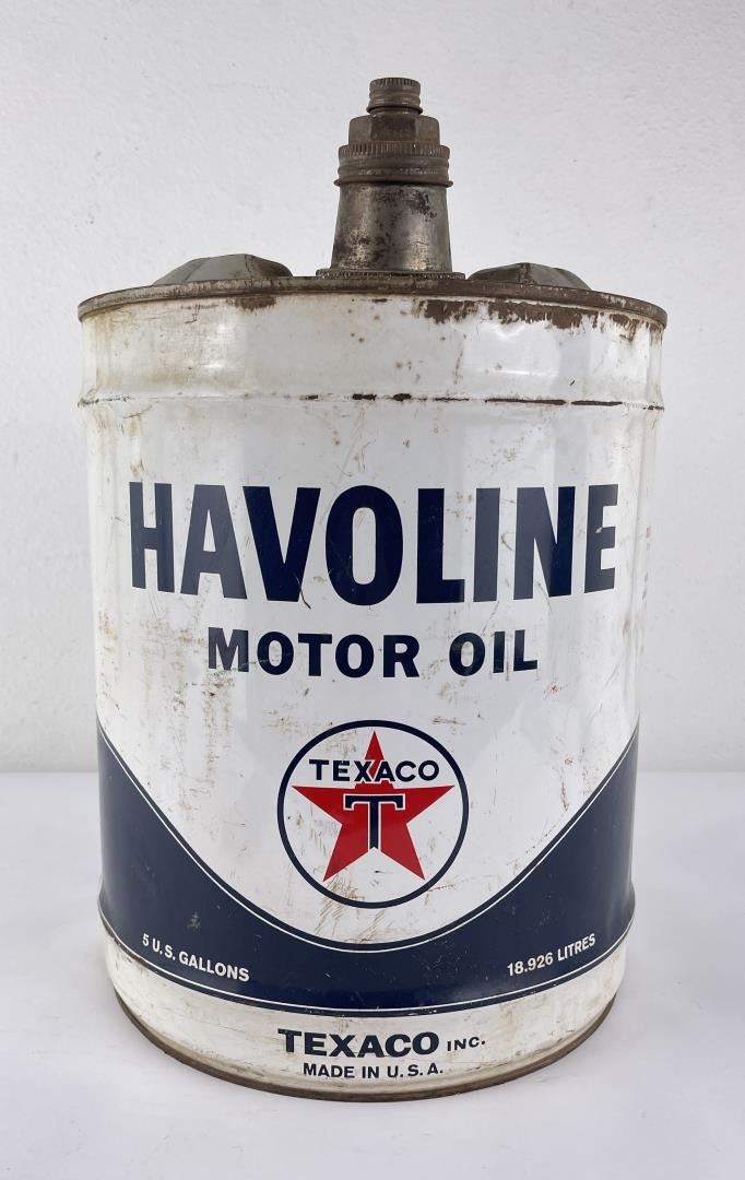 Texaco Havoline Motor Oil 5 Gallon Can