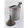 Image 1 : Service Station Galvanized Oil Can