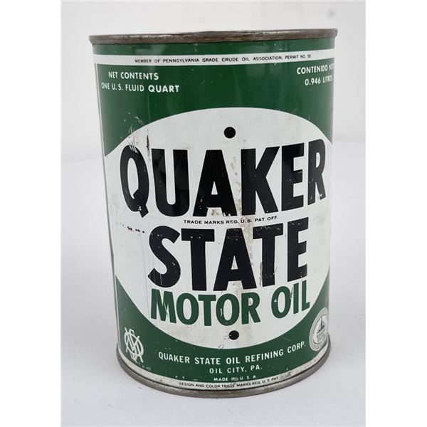 Quaker State Motor Oil Can