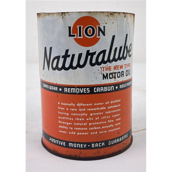 Lion Naturalube Oil can