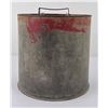 Image 1 : Galvanized Oil Can Converted to Fish Bait Bucket