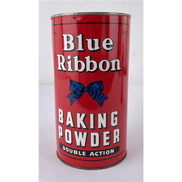 Blue Ribbon Baking Powder Tin Can