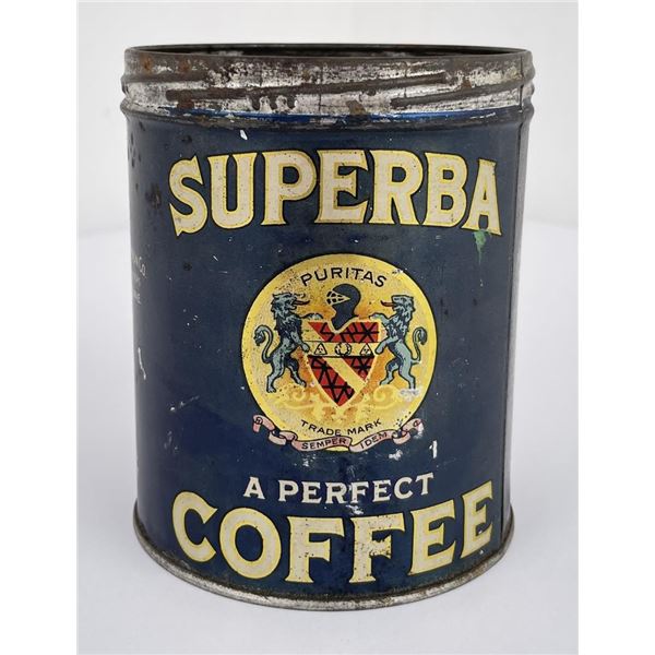 Superba Coffee 1lb Tin Can