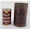 Image 1 : Magic Brand Baking Powder Tin Cans