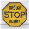 Image 1 : Glass Reflector Through Highway Yellow Stop Sign