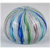 Murano Glass Zanfrico Swirl Paperweight