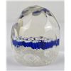Antique Faceted Millefiori Glass Paperweight