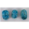 Image 1 : Collection of Antique Egyptian Faience Scarabs