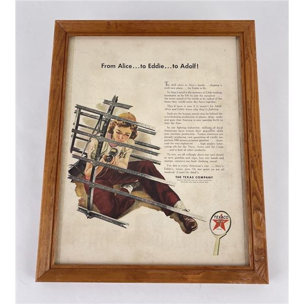 WW2 Texaco Women Factory Workers Ad
