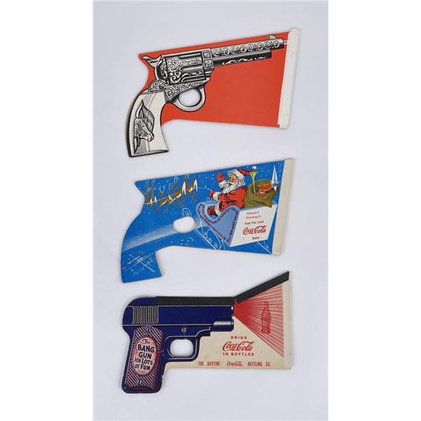 Collection of Coca Cola Bang Gun Pistols