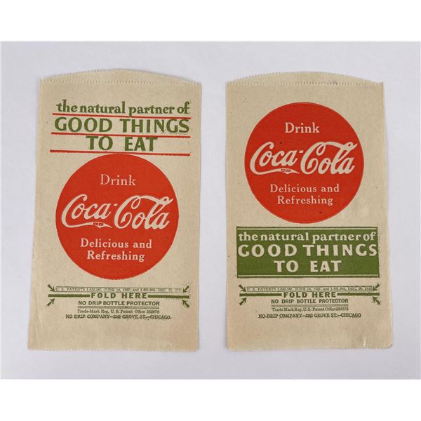 1934 Coca Cola No Drip Bottle Protectors