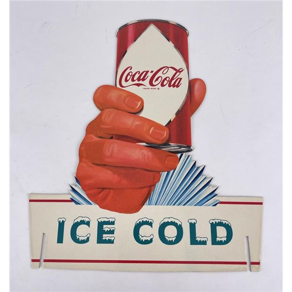 Coca Cola Ice Cold Can Display Sign