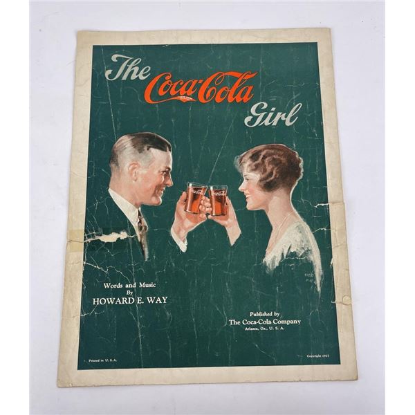 The Coca Cola Girl Sheet Music 1927