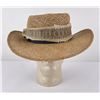 Image 1 : Woven Straw Rattlesnake Skin Cowboy Hat