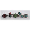 Image 2 : Group of 5 Navajo Sterling Silver Turquoise Rings