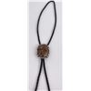 Image 2 : Navajo Sterling Silver Moss Agate Bolo Tie