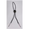 Image 4 : Navajo Sterling Silver Moss Agate Bolo Tie