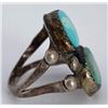Image 3 : Navajo Sterling Silver Turquoise Ring