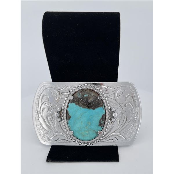 Navajo Turquoise Belt Buckle